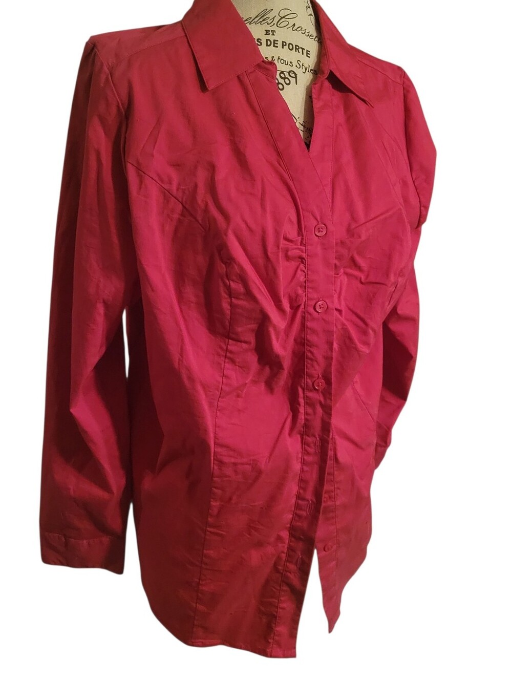 Pink button down with a little stretch!